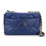 CHANEL 19 FLAP BAG IN NAVY BLUE LAMBSKIN AS1160 (26*16*9cm) - Image 2