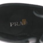 PRADA SPAZZOLATO CHOCOLATE 50MM COMBAT BOOTS 40 BLACK - Image 5