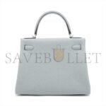 HERM�S MASTER KELLY 28 TOGO BLUE GLACIER SILVER METAL FITTINGS (28*22*10cm) - Image 2