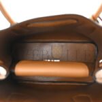 PRADA VITELLO DAINO SOFT MINI DOUBLE BAG CARAMEL (25*18*10cm) - Image 5