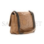 YSL NIKI MEDIUM CHAIN BAG IN CRINKLED VINTAGE LEATHER 6331581205076 (28*20*8.5cm) - Image 2