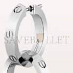 CARTIER LOVE WHITE GOLD EARRINGS B8301500 - Image 6