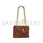 YSL LOULOU SMALL CHAIN BAG IN SUEDE 494699320025 (23*17*9cm) - Image 2