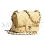 CHANEL CLASSIC FLAP CF LAMBSKIN SHOULDER BAG CROSSBODY BAG A35200 (17*13.5*8cm) - Image 3