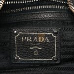 PRADA VITELLO DAINO HOBO BLACK (36*30*15cm) - Image 5