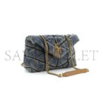 YSL LOULOU PUFFER DENIM CROSSBODY BAG 6203332PT674575 (23*15.8*5.8cm) - Image 2