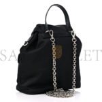 PRADA NYLON VELA MINI CROSSBODY BACKPACK BLACK (19*19*9cm) - Image 2