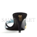 VALENTINO FOLIEFOLIAGE SUEDE SLIDE SANDAL 65MM 6W0S0MH3KMN_DQL - Image 6