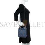 CHANEL STITCHED DENIM QUILTED MINI CHANEL 22 BLUE (19*18*6cm) - Image 2