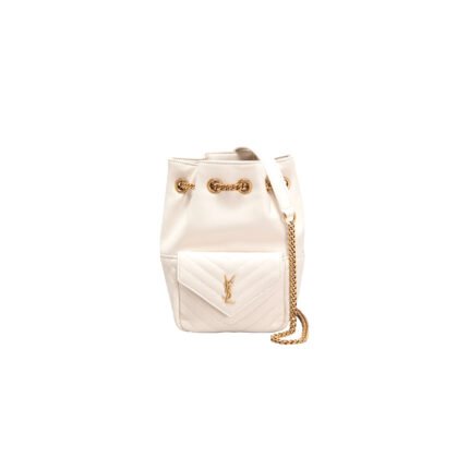 YSL JOE MINI BUCKET BAG IN SMOOTH LEATHER 401222209408 (19*13*13cm)