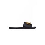VALENTINO VLOGO SIGNATURE SLIDE SANDAL IN GRAINY COWHIDE WITH ACCESSORY 5W2S0M21HWS_0NO