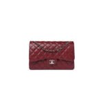 CHANEL MEDIUM CAVIAR QUILTED FLAP BURGUNDY (25.5*15.5*6.5cm)