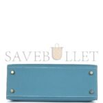 HERM�S MASTER KELLY SELLIER 25 BLUE JEAN EPSOM GOLD HARDWARE (25*17*7cm) - Image 5