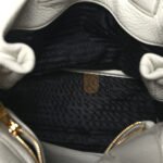 PRADA VITELLO DAINO SOFT PERFORATED LOGO TOTE WHITE (30*27*13cm) - Image 5