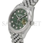 ROLEX DATEJUST OLIVE GREEN PALM THEME 41MM WATCH 126234-0055 - Image 2
