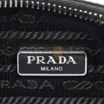 PRADA TESSUTO NYLON SAFFIANO MINI RE-EDITION 2005 BAG BLACK (23*14*8cm) - Image 6