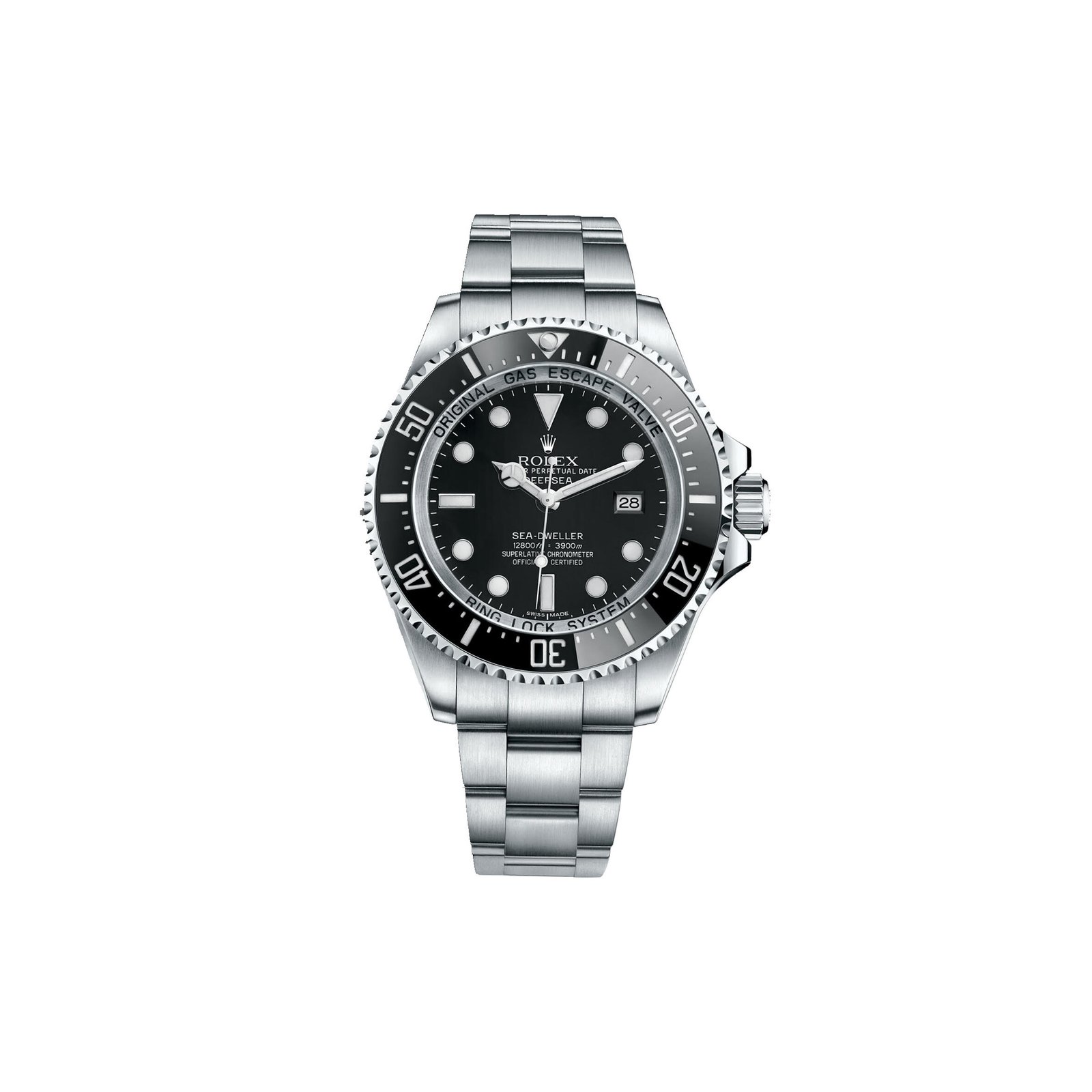 8e84962606802cc76ae251abddb2e9053041c113 ROLEX SEA-DWELLER 44 STAINLESS STEEL BLACK FACE WATCH 116660-0001 - Image 1