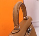 Hermès Kelly Togo Calf Sliver hardware Golden brown size: 25Cm/ 28Cm - Image 5