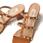VALENTINO ROCKSTUD CALFSKIN LEATHER SLIDE SANDAL 60 MM 4W2S0C47VOD_KEL - Image 6