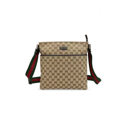 GUCCI SMALL GG CANVAS MESSENGER CROSSBODY BAG 189751 (27*27*7cm)