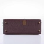 HERM�S MASTER KELLY 25 SELLIER ROUGE EPSOM WITH GOLD HARDWARE (25*17*7cm) - Image 4