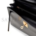 HERM�S MASTER BLACK BOX KELLY 28 GOLD HARDWARE (28*22*10cm) - Image 5
