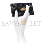 CHANEL��CAVIAR QUILTED BOY FLAP CARD HOLDER BLACK A80603 (11.3*7.5*2.1) - Image 2