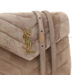 YSL TOY LOULOU SHOULDER BAG IN SUEDE 6784011U8212346 (20*14*7cm) - Image 4