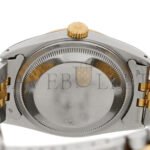 ROLEX STAINLESS STEEL 18K YELLOW GOLD 36MM OYSTER PERPETUAL DATEJUST WATCH WHITE ROMAN 16233 - Image 4