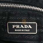 PRADA TESSUTO NYLON SOFT CALF SHOULDER BAG BLACK (32*30*8cm) - Image 5