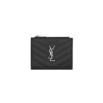 YSL CASSANDRE MATELASS� BI-FOLD WALLET IN GRAIN DE POUDRE LEATHER 575879BOW021000 (10.5*8.5*2.5cm)