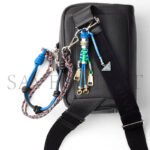 PRADA LEATHER SHOULDER BAG WITH CHARM 2VH181 (24*16.5*7cm) - Image 3