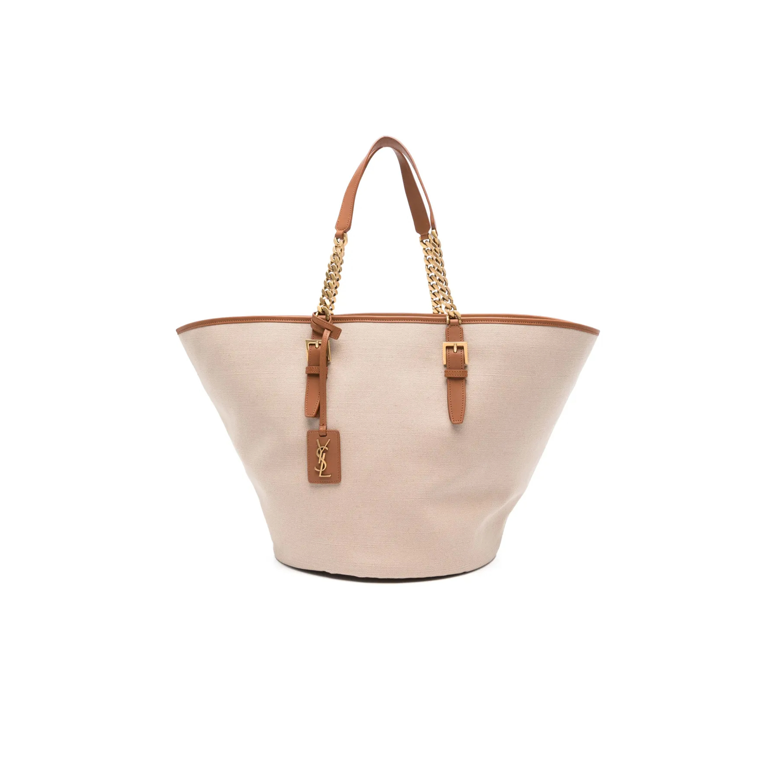 9407160bd2cdcd8a82748473685e7d82d8a310ec YSL LAURENT CABAS BAG IN DESERT DUST&BRICK�773704FAC7T9856 (47*30*25cm) - Image 1