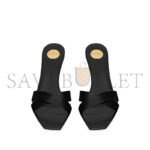 YSL JILL MULES IN SMOOTH LEATHER 825257AACSY1000 - Image 2