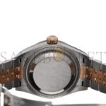 ROLEX STAINLESS STEEL 18K EVEROSE GOLD 28MM OYSTER PERPETUAL DATEJUST WATCH WHITE ROMAN 279171 - Image 4