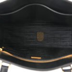 PRADA SAFFIANO LUX EMBOSSED LOGO LARGE SHOULDER BAG BLACK (33*26*11cm) - Image 4