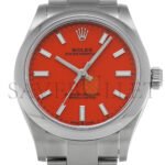 ROLEX OYSTER PERPETUAL CORAL RED WATCH 277200 - Image 4