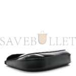 PRADA SPAZZOLATO CLEO FLAP SHOULDER BAG BLACK (22*17*3cm) - Image 3