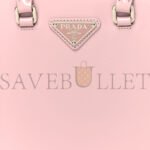 PRADA BRUSHED CALFSKIN SMALL TOTE ALABASTRO (18*16*5cm) - Image 5