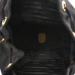 PRADA RE-NYLON DUET DRAWSTRING SHOULDER BAG BLACK (23*18*11cm) - Image 4