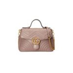 GUCCI GG MARMONT MEDIUM TOP HANDLE BAG ������498110DTDIT5729 (27*19*10.5cm)