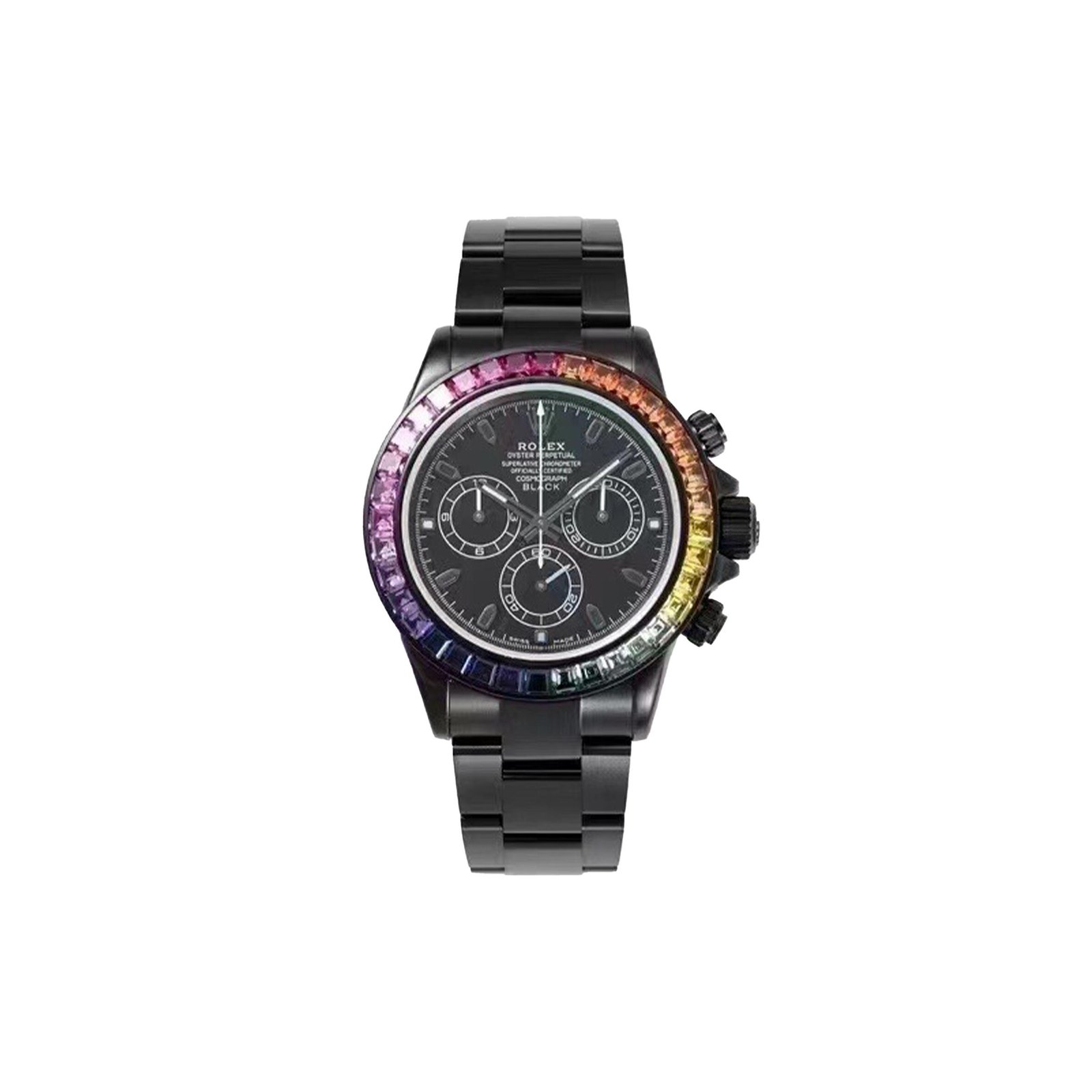 97e492799d8ad1160752f09d51854d1e73a04ee8 ROLEX DAYTONA BLACK DIAL WATCH N4130 - Image 1