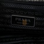 PRADA TERRY TOTE BAG BLACK WHITE (39*33*14cm) - Image 5