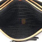 PRADA VITELLO DAINO DOUBLE ZIP CROSSBODY BAG BLACK (24*17*2cm) - Image 4