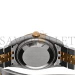 ROLEX STAINLESS STEEL 18K YELLOW GOLD 36MM OYSTER PERPETUAL DATEJUST WATCH WHITE ROMAN 16233 - Image 3