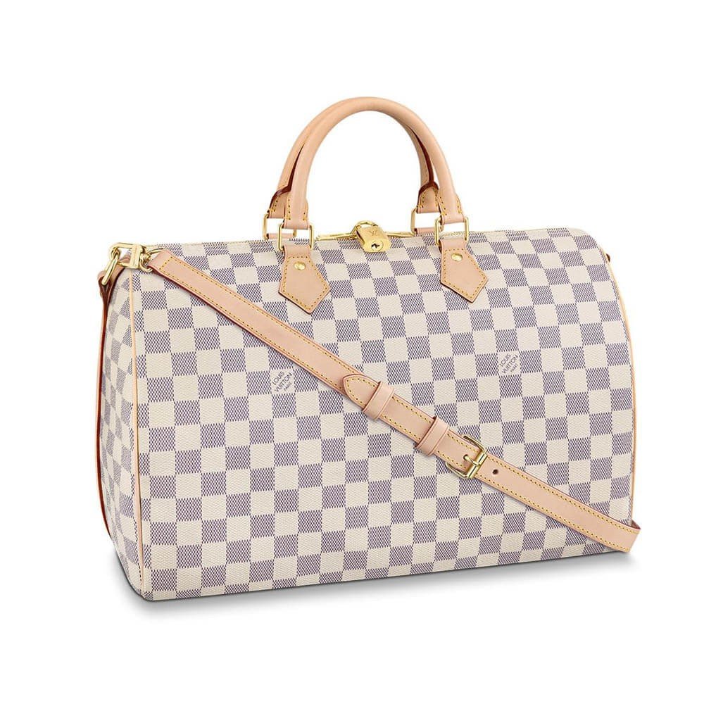98e427999bf92d5d8eb2dbb0547ced156a4c6beb Louis Vuitton Damier Azur Canvas Speedy Bandouliere 35 N41372 - Image 1