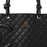 CHANEL CALFSKIN QUILTED LARGE CAMBON TOTE BLACK (30*25*15cm) - Image 5