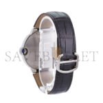CARTIER BALLON BLEU SERIES BLACK LEATHER STRAP WATCH WSBB0003 - Image 3
