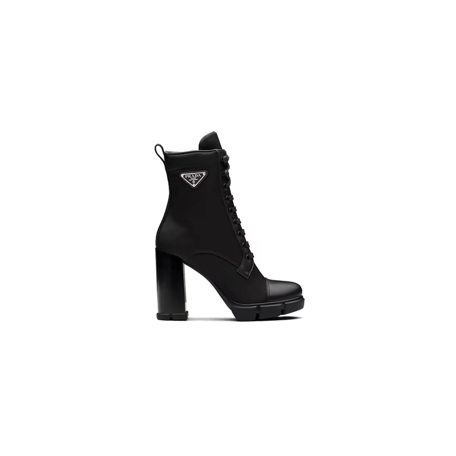 9982c8adb99eb915b836b594ba100e00e8f132d9 PRADA NYLON AND NUBUCK LEATHER BOOTIES 1T427M - Image 1