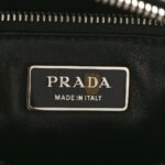 PRADA NAPPA ANTIQUE MEDIUM TOP HANDLE BAG BLACK (24*18*11cm) - Image 5